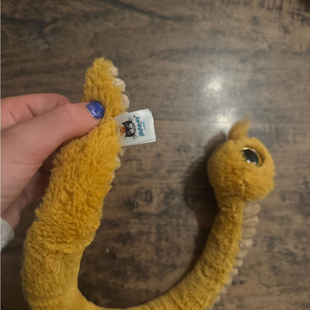 Yellow and Blue Jellycat Snake pair